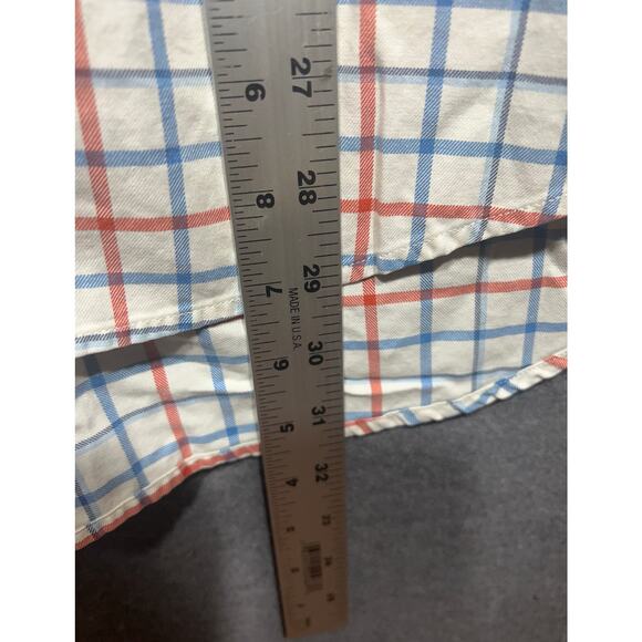 Vineyard Vines Mens Plaid Tucker Murray Preppy Shirt Blue Pink Size L - Picture 7 of 9